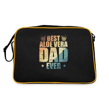 Meilleure peau de plante médicinale Aloe Vera Dad Jamais - Sac Retro - noir/or - Dos