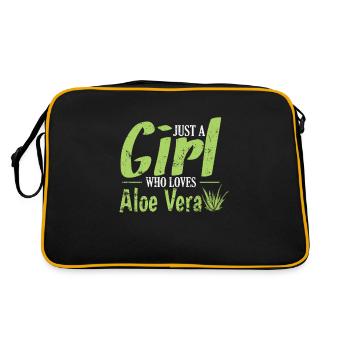 Juste une fille qui aime la plante médicinale d’Aloe Vera - Sac Retro - noir/or - Dos