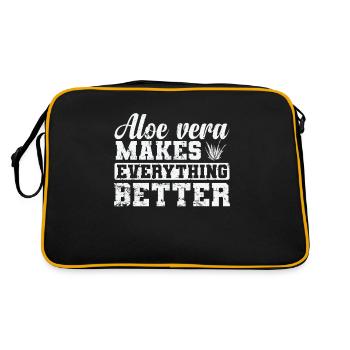 L’Aloe Vera rend tout meilleur végétal - Sac Retro - noir/or - Dos