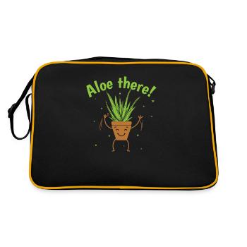 L’aloès là-bas! Crème d’Aloe Vera Cosmétiques - Sac Retro - noir/or - Dos