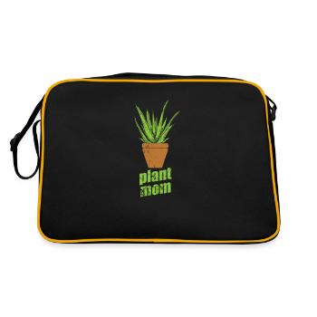 Plant Mom Aloe Vera Crème Cosmétique Naturelle - Sac Retro - noir/or - Dos