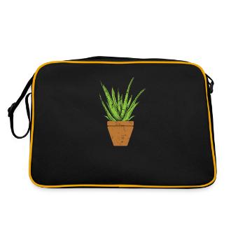 Cosmétique Végétale Aloe Vera Naturel - Sac Retro - noir/or - Dos