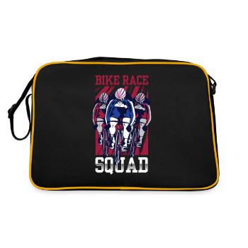 Cycling Races Team Bicycle Races Cyclists - Retro Bag - black/gold - Back
