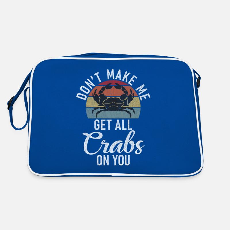 Krabbenliebhaber Geschenke Retro Tasche