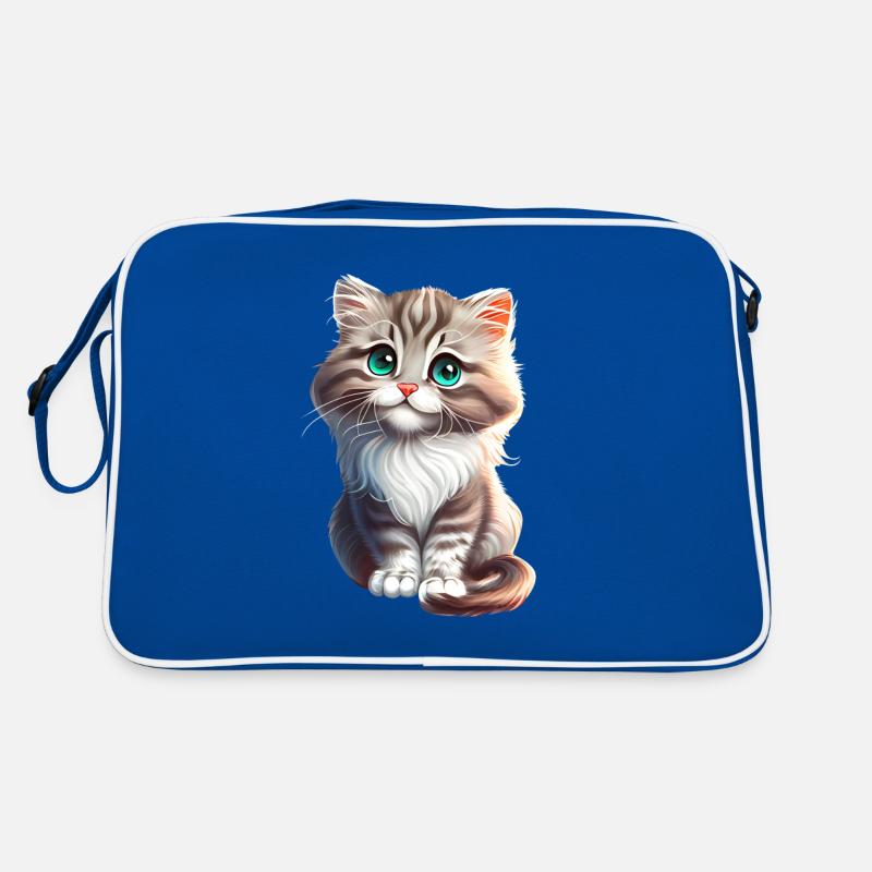 Katze Kätzchen Geschenk Retro Tasche