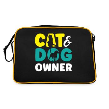 Chats et propriétaires de chiens Propriétaires de chiens Chiens de chat - Sac Retro - noir/or - Dos