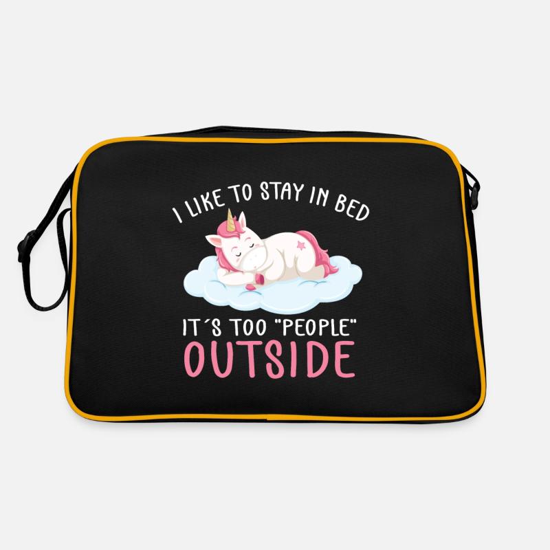 Lustiger Einhorn Spruch I Einhörner Retro Tasche