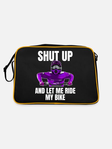 Motocross / Enduro / Freestyle mx / Dirtbike retro - Retro Bag - black/gold - Back