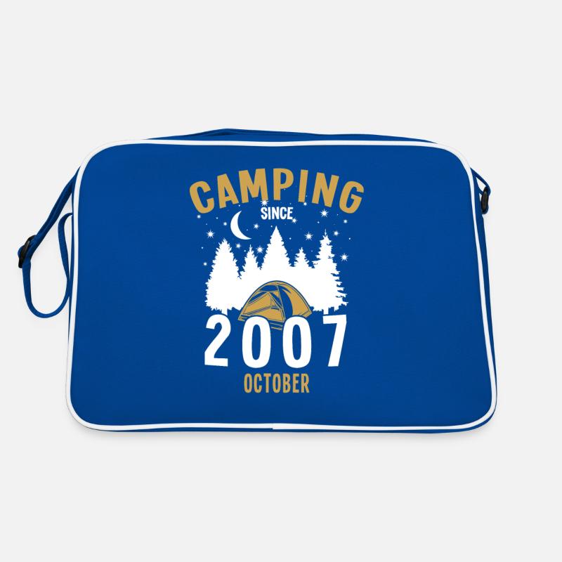 Birthday: Camping since October 2007 Camping Retro Bag