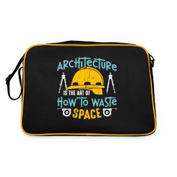 Architecture Is The Art Of How To Architectural - Retro Bag - black/gold - Back