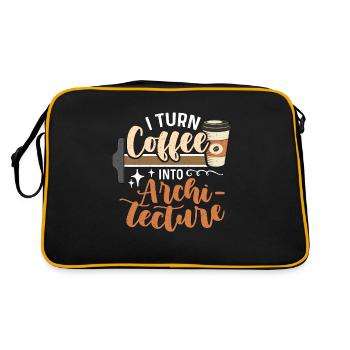 Architecture I Turn Coffee Into Builder Architects - Retro Bag - black/gold - Back