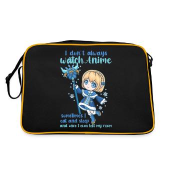 I Don't Always Watch Anime I Manga Kawaii Otaku - Retro Bag - black/gold - Back