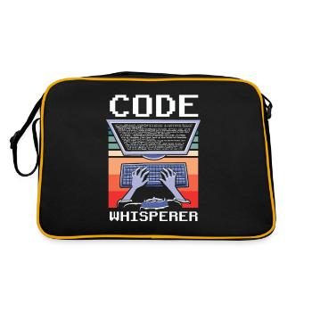 Code Whisperer Programmer Coding Coder - Retro Bag - black/gold - Back