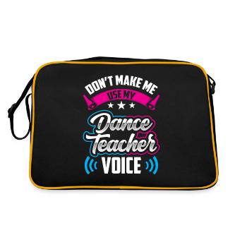 Mon professeur de danse Professeur de chant Professeur de danse École de danse - Sac Retro - noir/or - Dos