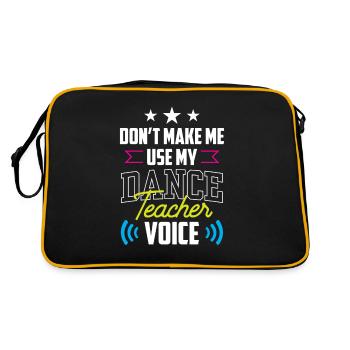 My Dance Teacher Voice Dance School Dance Teacher - Retro Bag - black/gold - Back
