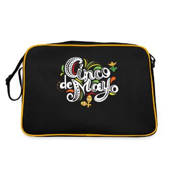 Cinco de Mayo for Mexicans - Retro Bag - black/gold - Back