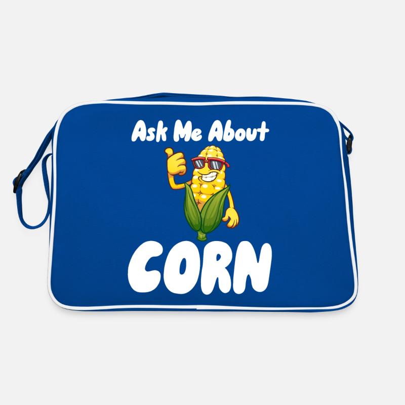 Fragen Sie mich nach Mais Retro Tasche