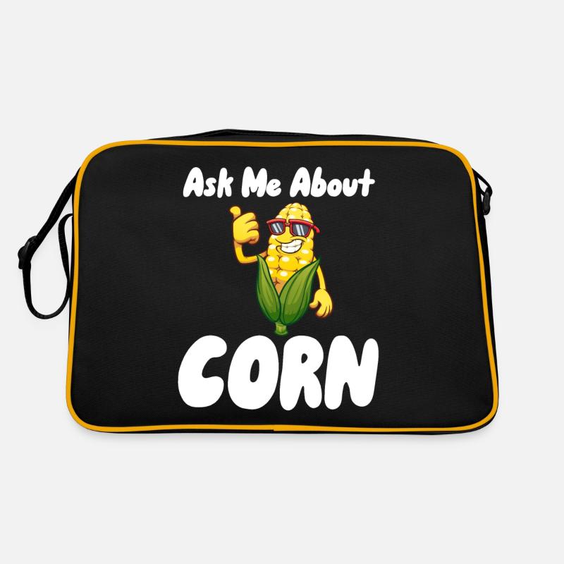 Fragen Sie mich nach Mais Retro Tasche
