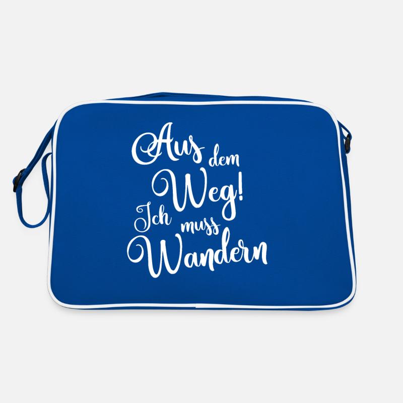 Ich muss wandern Retro Tasche