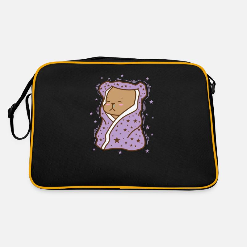 Ours dans une couverture câline animal forestier Sac Retro