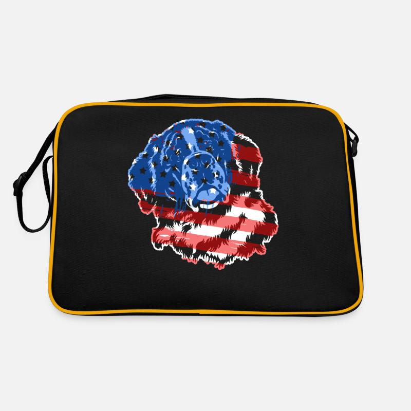 Saint Bernard Saint Bernard Flag Retro Bag