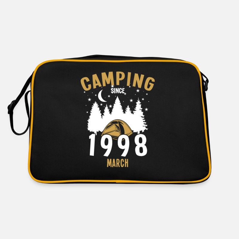 Anniversaire: Camping depuis Mars 1998 Zelten Sac Retro