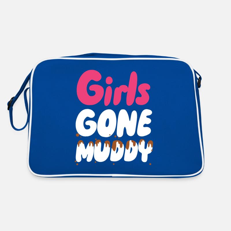 Schlammig gewordene Mädchen Retro Tasche