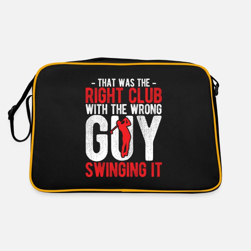 Golfplatz zum Golfen Golf Retro Tasche