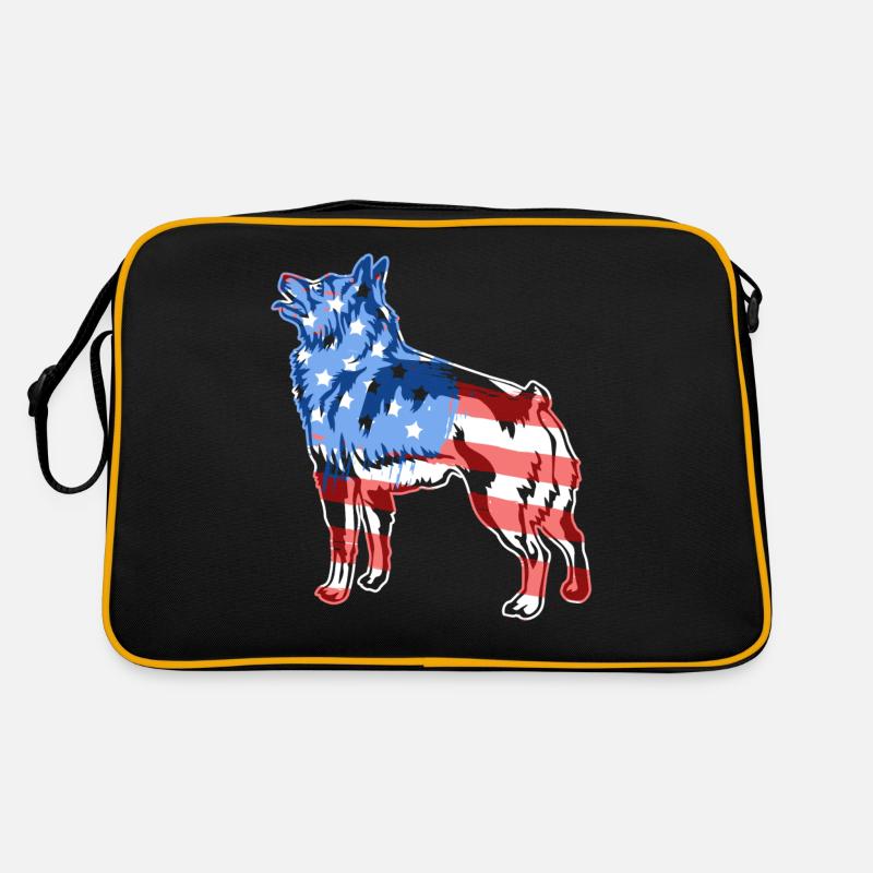 Schipperke Schipperke Flag Retro Bag