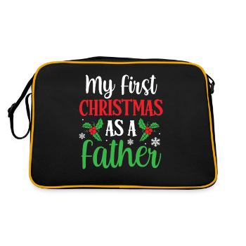 Mon premier Noël en tant que père enceinte - Sac Retro - noir/or - Dos