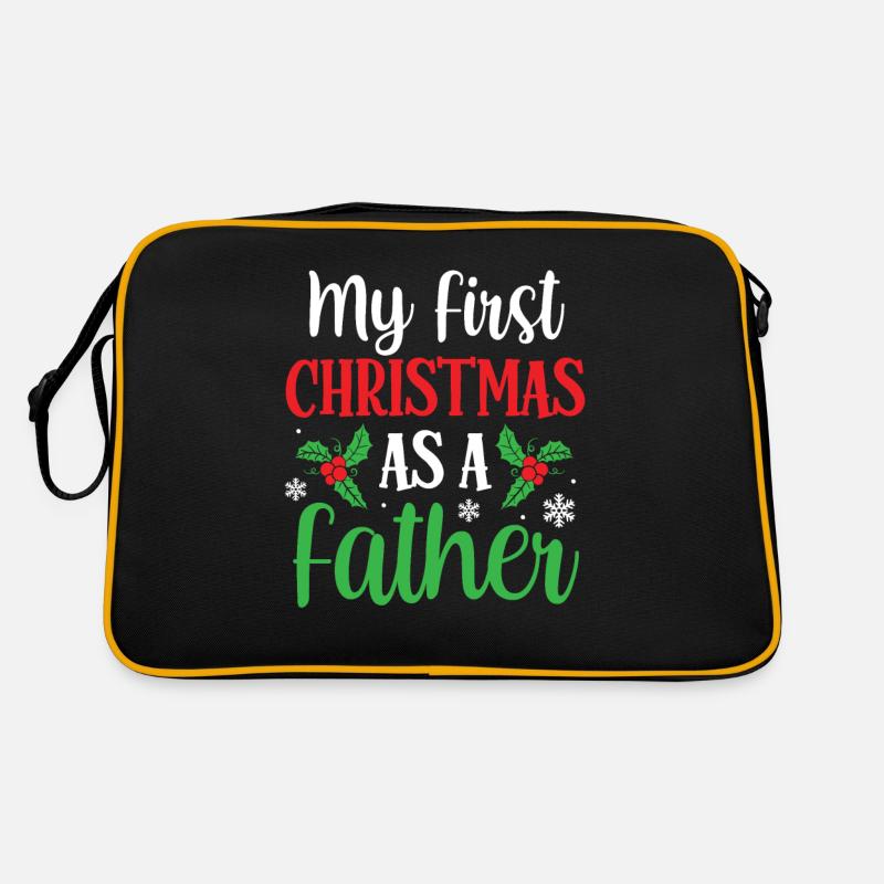 My first Christmas as a father pregnant Retro Bag