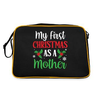 Mon premier Noël en tant que mère enceinte - Sac Retro - noir/or - Dos