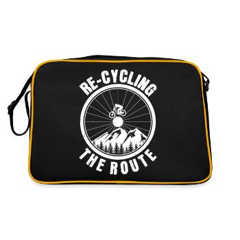 Re-recycler les amateurs de vélo vélo - Sac Retro - noir/or - Dos