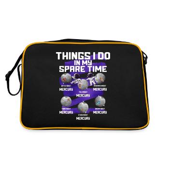 Mercury - Retro Bag - black/gold - Back