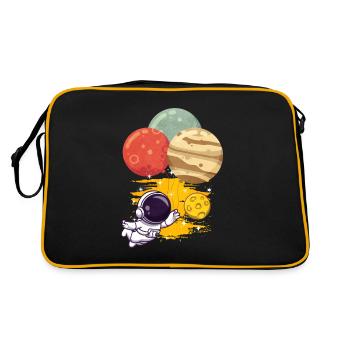 Jupiter - Retro Bag - black/gold - Back