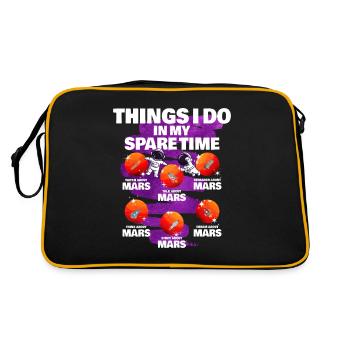 Mars - Retro Tasche - Schwarz/Gold - Hinten