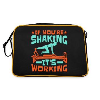 If You're Shaking It's Working - Retro Bag - black/gold - Back