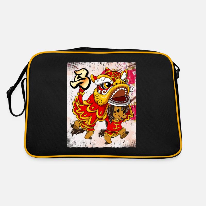 Année du Cheval Nouvel An lunaire chinois Sac Retro