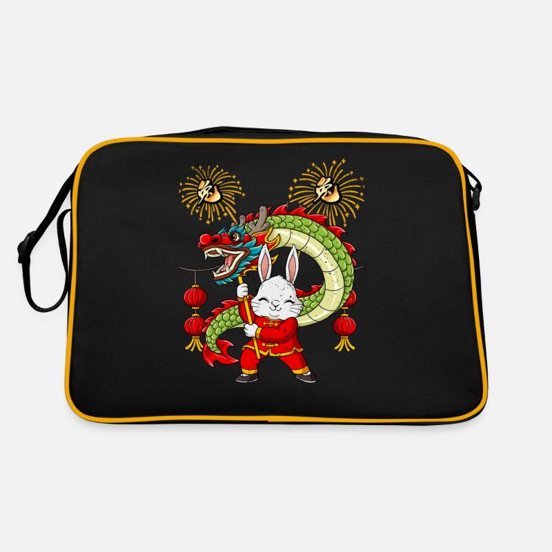Jahr Des Hasens Mondneujahrsfest Chinesisches Retro Tasche
