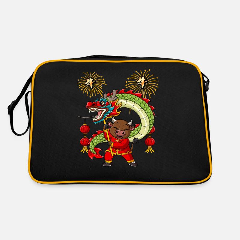 Année du Buffle Nouvel An lunaire chinois Sac Retro