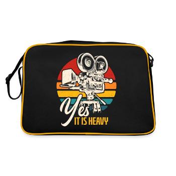 Camera Operator Yes It Is Heavy Retro Video Shoots - Retro Bag - black/gold - Back