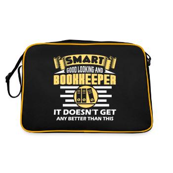 Bookkeeper Smart Good Looking Bookkeeper - Retro Bag - black/gold - Back
