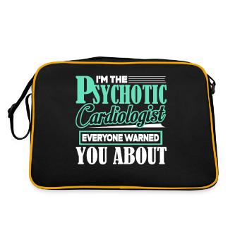 Cardiologist I'm The Psychotic Cardiologist - Retro Bag - black/gold - Back