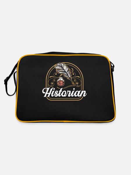 Historian History Teacher History History - Retro Bag - black/gold - Back