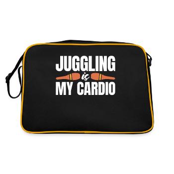 Circus Clown Juggling Is My Cardio Circus Staff - Retro Bag - black/gold - Back