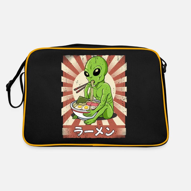 ramen alien noodle soup ramen Retro Bag