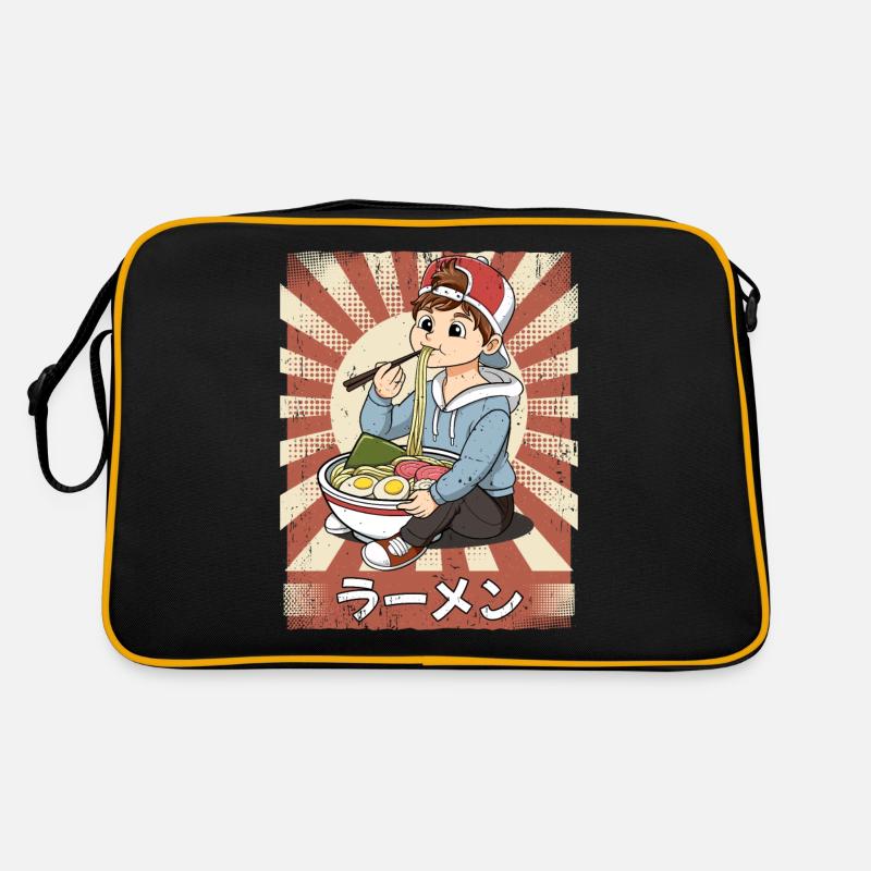 ramen boy noodle soup ramen Retro Bag