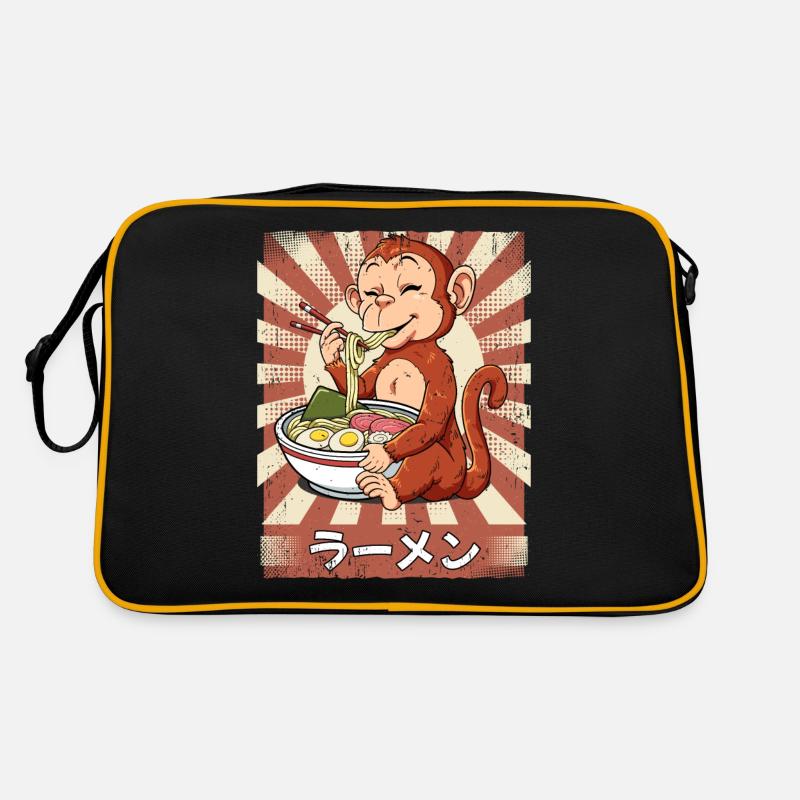 Ramen Affe Nudelsuppe Ramen Retro Tasche
