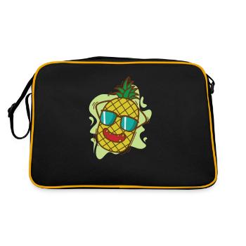 Refroidissements d’ananas en vacances fruits tropicaux sucrés - Sac Retro - noir/or - Dos