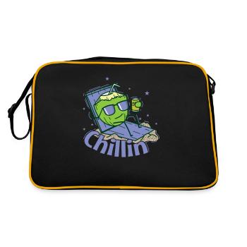 Chillin sur la plage exotique - Sac Retro - noir/or - Dos